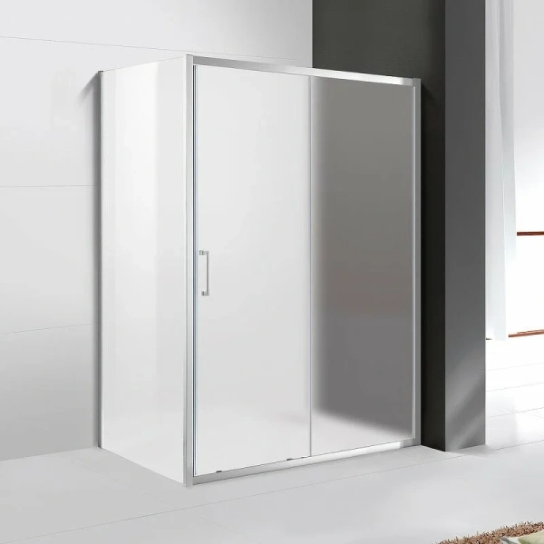 Душевой уголок Cezares Molveno 150x90 см стекло рифленое MOLVENO-AH-11-150/90-P-Cr (детальная фотография), современные, hi-tech