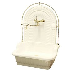 Раковина напольная Migliore Olivia белый/золото