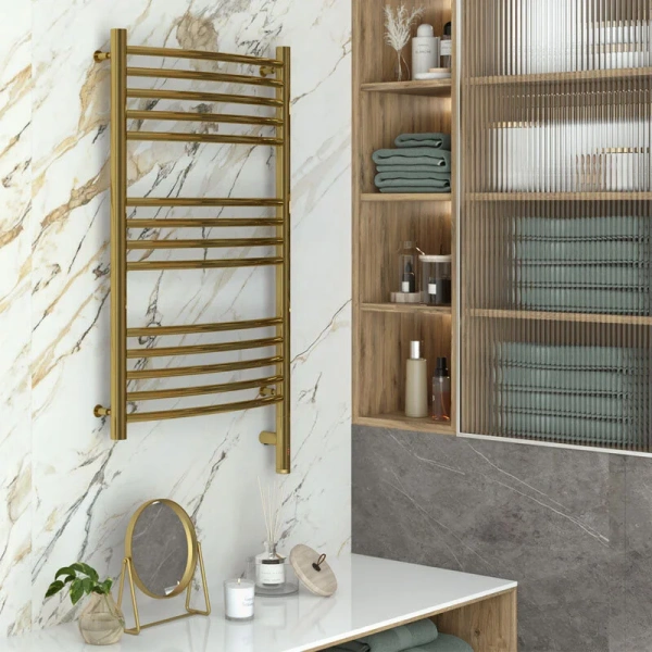 Полотенцесушитель электрический Сунержа Богема 3.0 50х100 см правый, черный матовый 31-5803-1050 (детальная фотография), электрические с наружной вилкой, электрические скрытого подключения, правое подключение