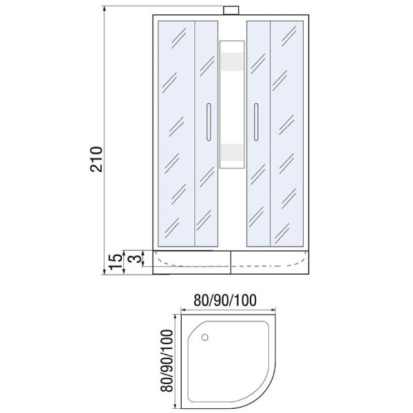 Схема (детальная фотография), со средним поддоном