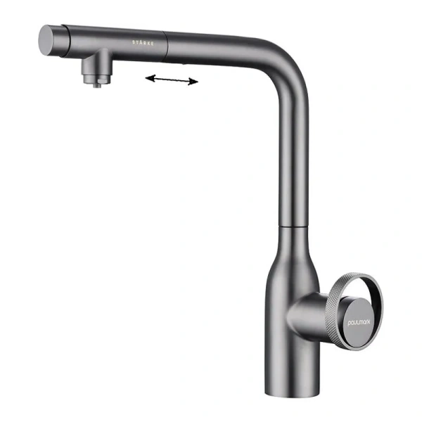 Смеситель для кухни Paulmark Urban беретта Ur213104-B (детальная фотография)