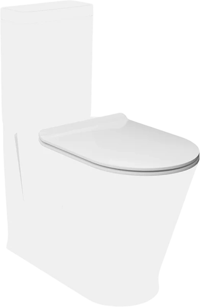 Крышка-сидение с микролифтом Kerama Marazzi Plaza Modern белая PLMR.seat.02\WHT (детальная фотография), с микролифтом index_2