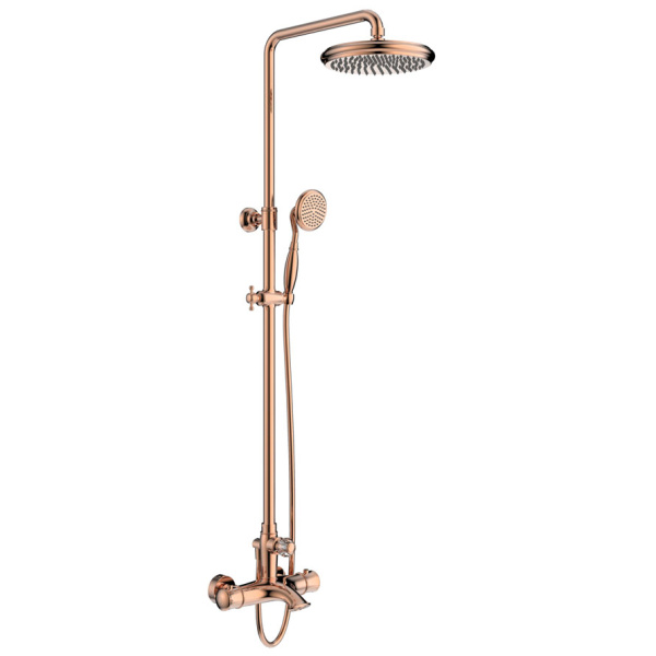 Душевая стойка ALTROBAGNO Beatrice 030423 розовое золото ALTROBAGNOBeatrice030423ROr (детальная фотография)