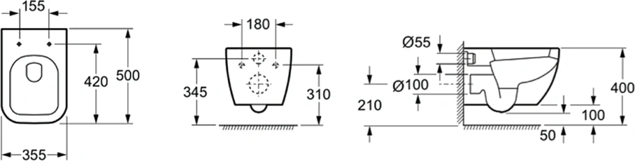 Унитаз подвесной Lavinia Boho One белый 33020020 (детальная фотография), сиденье с микролифтом , с антивсплеском index_2