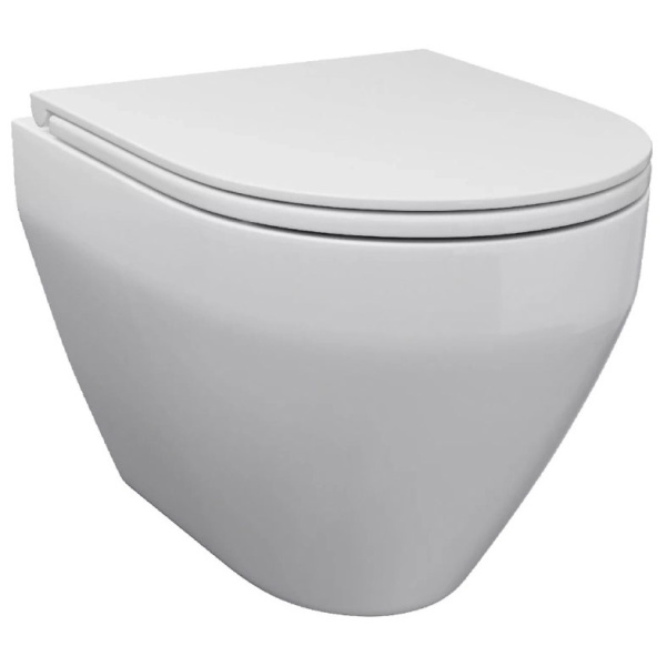 Унитаз с инсталляцией Am.Pm Spirit с клавишей глянцевый хром и сиденьем микролифт  IS3701700 (детальная фотография), нет в наличии