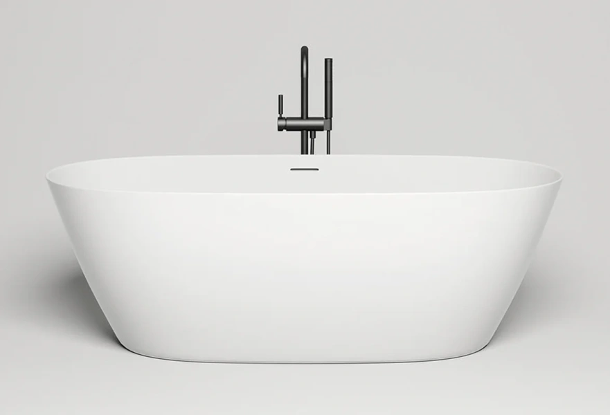 Ванна из искусственного камня Salini Alda Nuova 178x92 см белая глянцевая 101911G (детальная фотография), без гидромассажа, большие