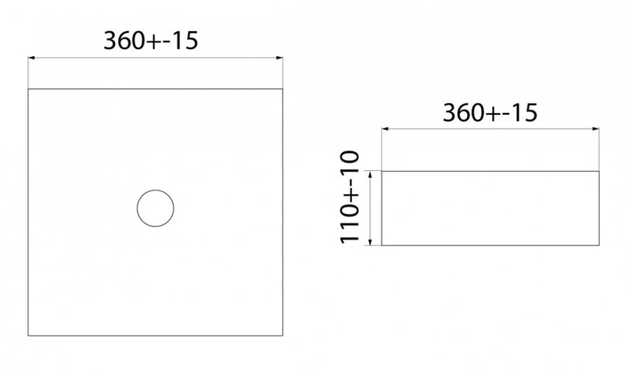 Раковина IDDIS Slide 36 см белая SLIWS01i27 (детальная фотография), современные, hi-tech