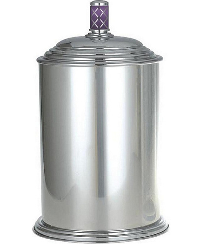 Мусорное ведро Boheme Murano декор фиолетовый - фото 7