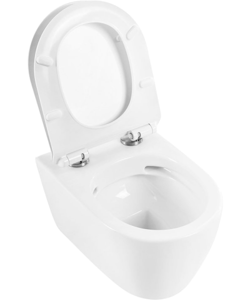 Унитаз подвесной BelBagno Marino безободковый BB105CHR (детальная фотография), современные, hi-tech, круглые