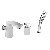 Душевой комплект Lemark Melange хром/белый