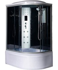 Душевая кабина River Dunay XL 120x80 см левосторонняя, стекло тонированное