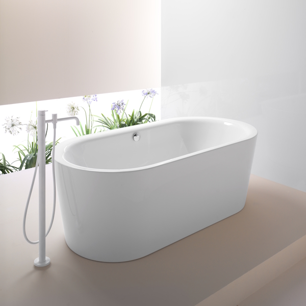 Ванна акриловая GSI Sand VASAND90 (детальная фотография), без гидромассажа, большие