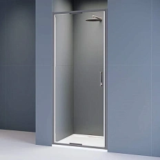Душевая дверь в нишу RGW Stilvoll SV-05Gr 100 см профиль серый стекло прозрачное