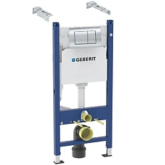 Инсталляция для унитаза Geberit Duofix кнопка хром