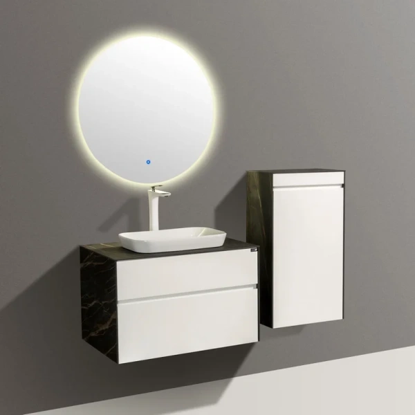 Зеркало с подсветкой Black&White Universe 80 см круглое 907.MR0 (детальная фотография), современные, hi-tech