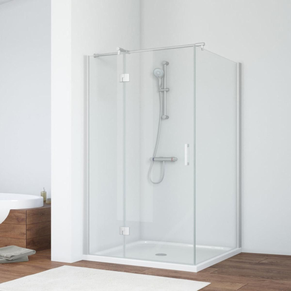 Душевой уголок стекло прозрачное Vegas-glass AFP-Fis 120х100 01 L (детальная фотография), современные, hi-tech