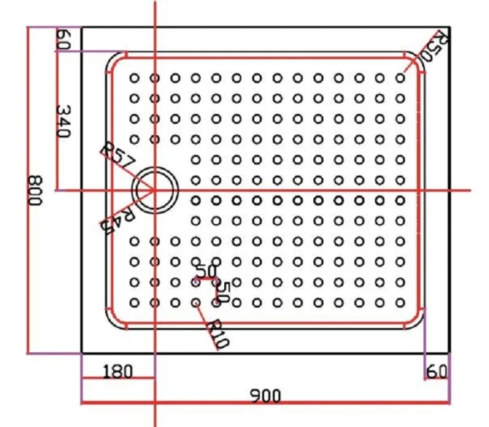Душевой поддон Cezares Tray 90х80 см акриловый TRAY-A-AH-90/80-15-W (детальная фотография), недорогие