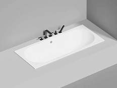 Ванна из искусственного камня Salini Ornella Axis 170х75 см белый глянец