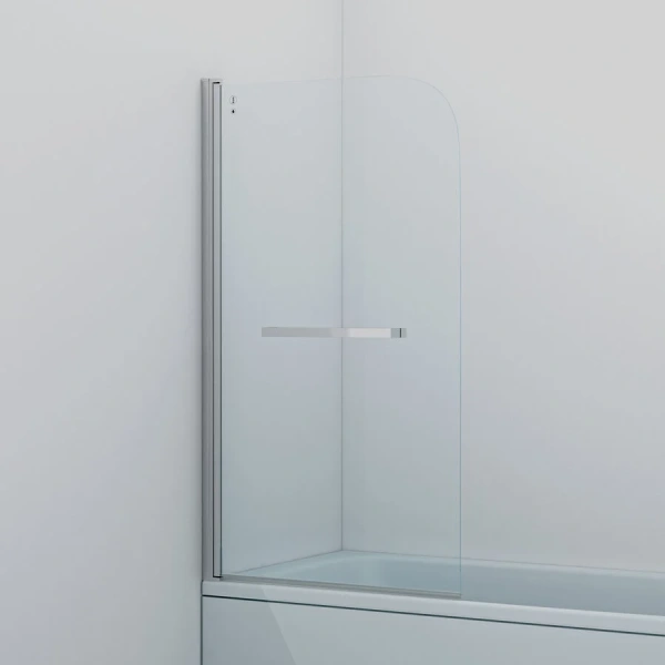 Шторка для ванны IDDIS Ray 80х140 см глянцевый алюминиевый профиль RAY6CS8i90 (детальная фотография)