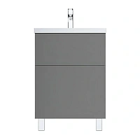 Тумба напольная для раковины AM.PM Gem, графит матовый
