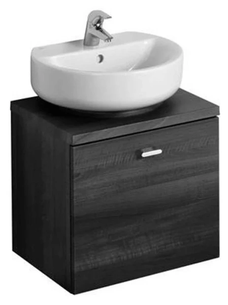 Раковина Ideal Standard Connect E7895 50 см с одним отверстием под смеситель (детальная фотография), подвесные, на полупьедестал, на пьедестал, пристенные