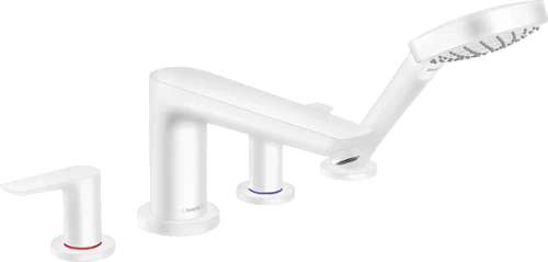 Смеситель для ванны Hansgrohe Talis E матовый белый - фото 2