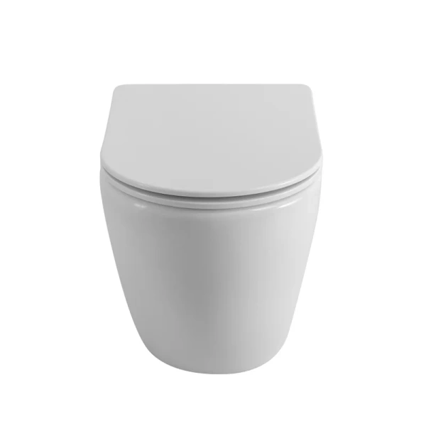 Унитаз напольный BelBagno Sfera-R белый BB2141CBR/SC (детальная фотография), без бачка, со скрытым бачком