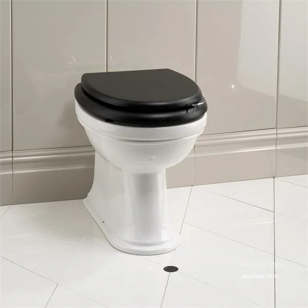 Унитаз напольный Devon&Devon Blues IBWCBLUESBTW (детальная фотография), сиденье с микролифтом , с антивсплеском