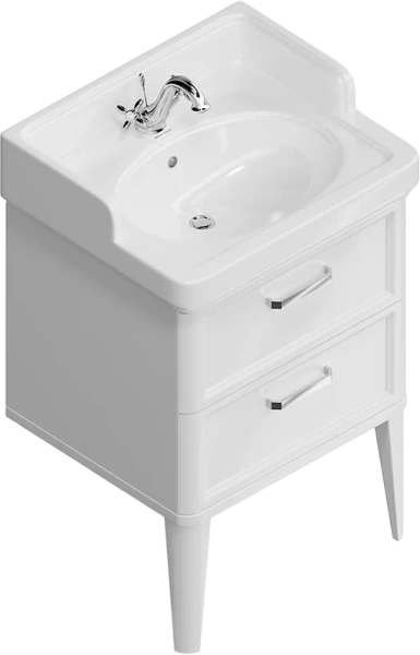 Тумба под раковину напольная Kerama Marazzi Pompei 60 см белая PO.M.60.2\WHT (детальная фотография), 60 см