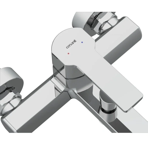 Смеситель для ванны Cersanit Smart хром 63048 (детальная фотография), современные, hi-tech