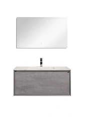 Тумба с раковиной подвесная Black&White Universe 909U1000 100 см МДФ