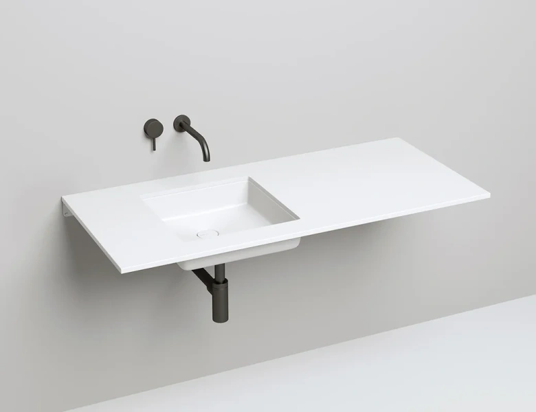 Раковина Salini Marea 07 1802207 42 см встраиваемая (детальная фотография), белые, черные, другие