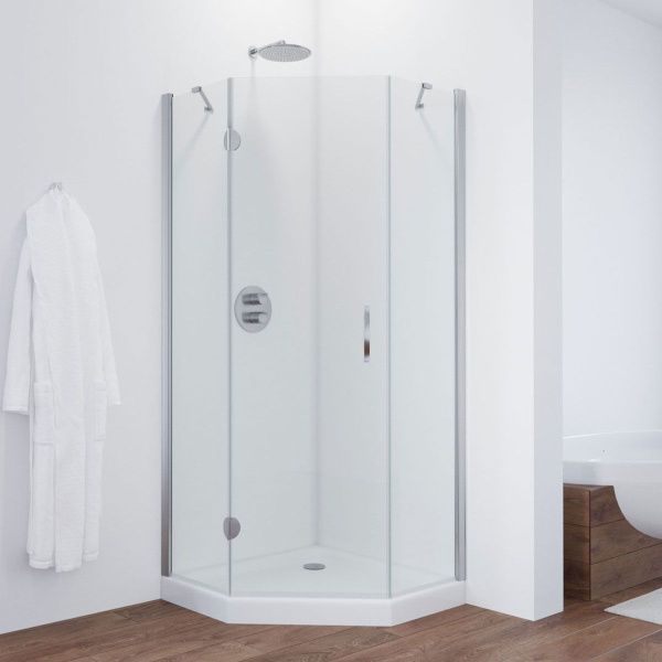 Душевой уголок Vegas-glass AFA-Pen 90 (детальная фотография), многоугольные