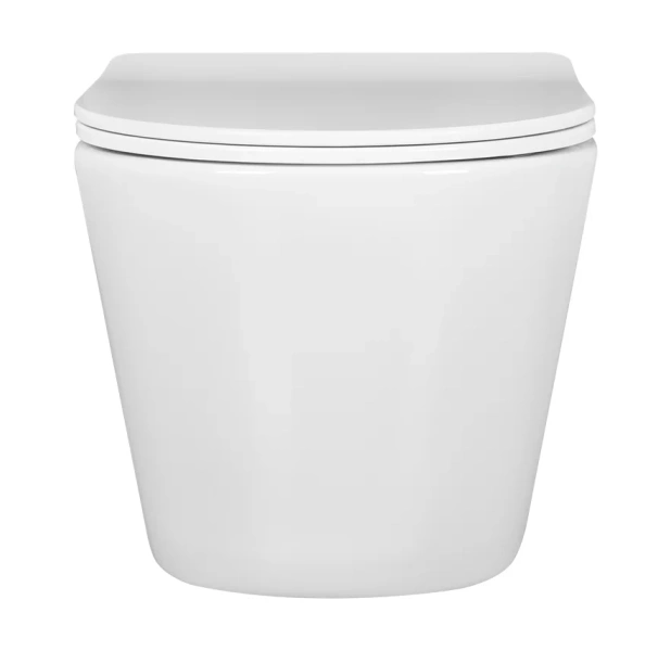 Унитаз подвесной Акватек Вега белый AQ1904T-00 (детальная фотография), современные, hi-tech, круглые