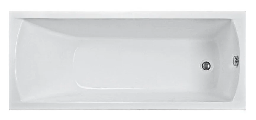 Ванна акриловая Vayer Milana Гл000025934, 190 х 80 см, белый (детальная фотография), акриловые