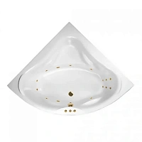 Ванна гидромассажная Excellent Konsul Smart 150 x 150 см, белый/золото, WAEX.KON15.SMART.GL