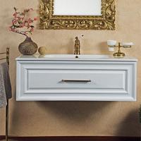 Тумба под раковину, цвет белый матовый, фурнитура бронза, La Beaute Cornelia
