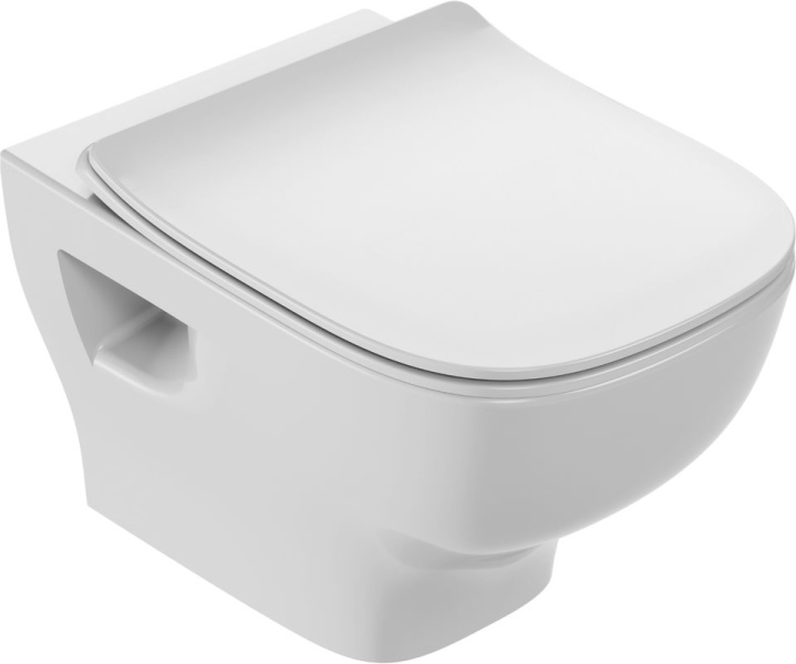 Унитаз подвесной Jacob Delafon Struktura безободковый EDF102-00 (детальная фотография)