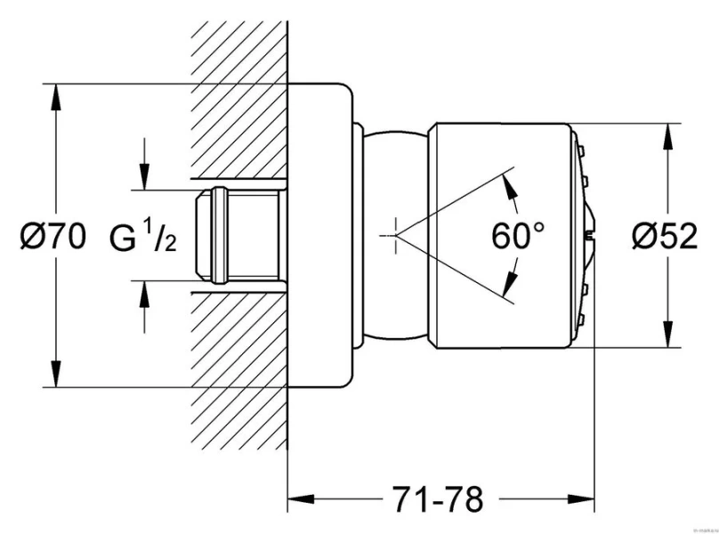 Форсунка Grohe Relexa 28198000 (детальная фотография), форсунки для душа