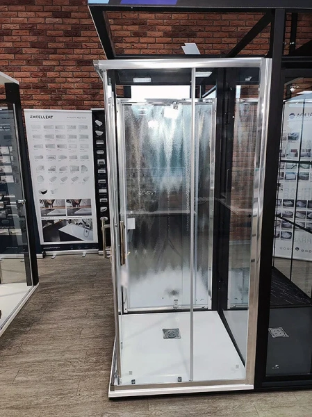 Душевой уголок RGW Passage PA-31 90x90 см квадратный, профиль хром 02083199-11 (детальная фотография), недорогие, стеклянные, угловые, без поддона