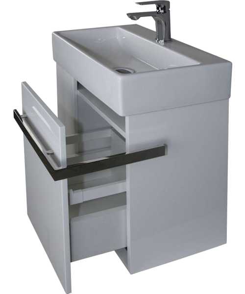 Тумба с керамической раковиной La Tezza Fox 54 VG-500T (детальная фотография), 55 см