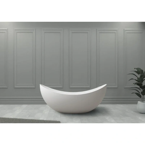 Ванна из искусственного камня Abber Stein 180x80 см отдельностоящая AS9633 (детальная фотография)