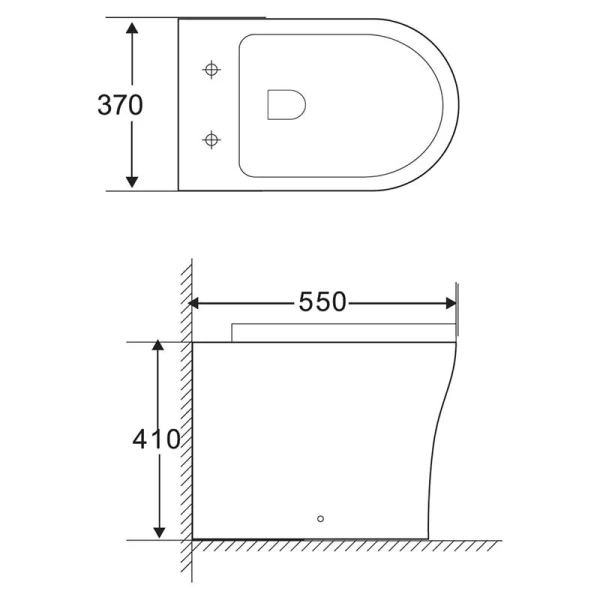 Унитаз напольный BelBagno Ancona безободковый BB1224CBR-P (детальная фотография), приставные, встраиваемые