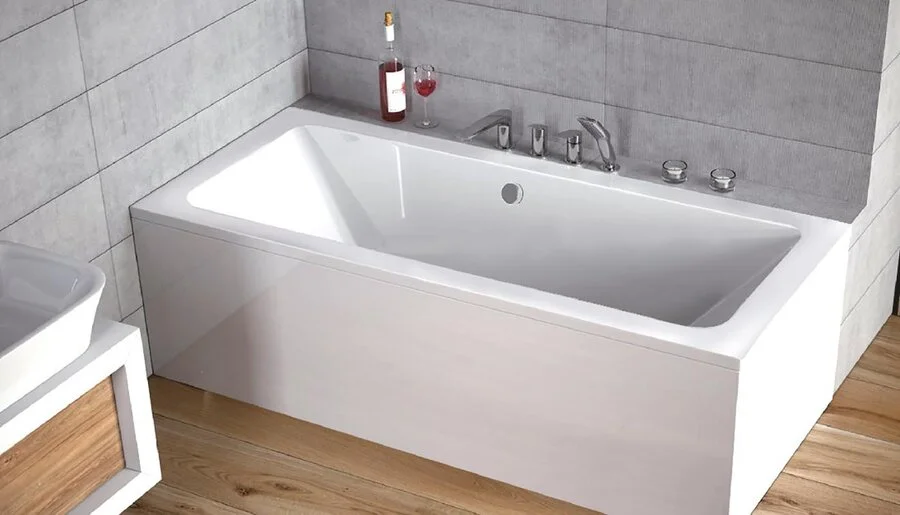 Ванна акриловая C-Bath Fortuna 180 x 80 см прямоугольная, белый, CBQ017002 (детальная фотография), прямоугольные