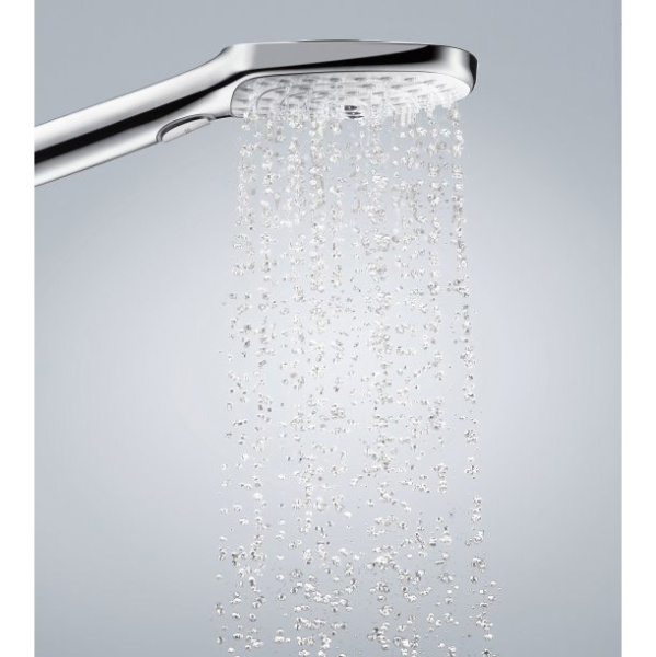 Лейка для душа Hansgrohe Raindance Select E белая/хром 26520400 (детальная фотография), хром
