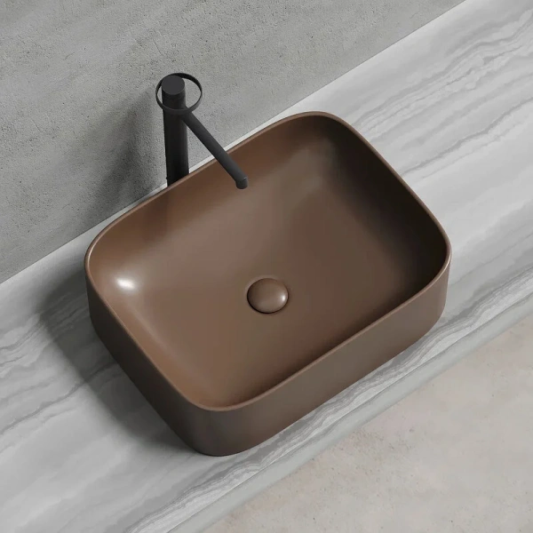 Раковина Ceramica Nova Element 50 см темно-коричневая CN6052MDB (детальная фотография), другие