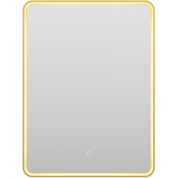 Зеркало с подсветкой Brevita Mercury 60 см золото MER-Rett6-060/80-gold (детальная фотография), нет в наличии