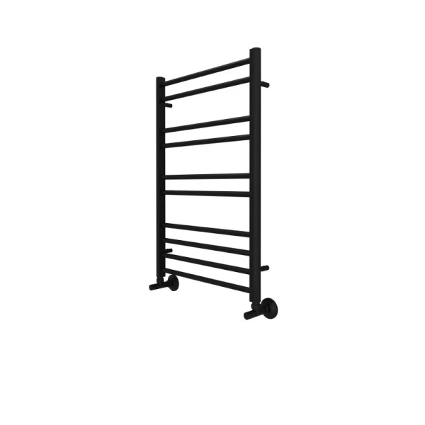 Полотенцесушитель водяной Акватек Вега 50x80 см черный муар AQ DR1080BL (детальная фотография), лесенка, вертикальные