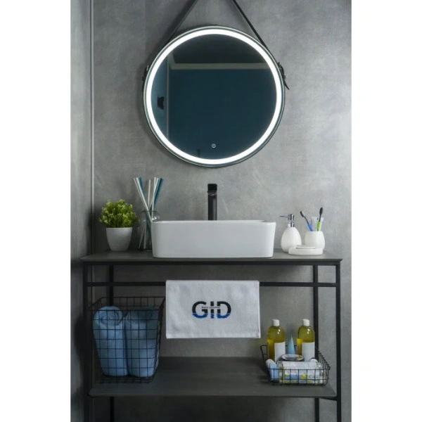 Раковина GID Geometrico N9103 48 см белая 51120 (детальная фотография), керамические