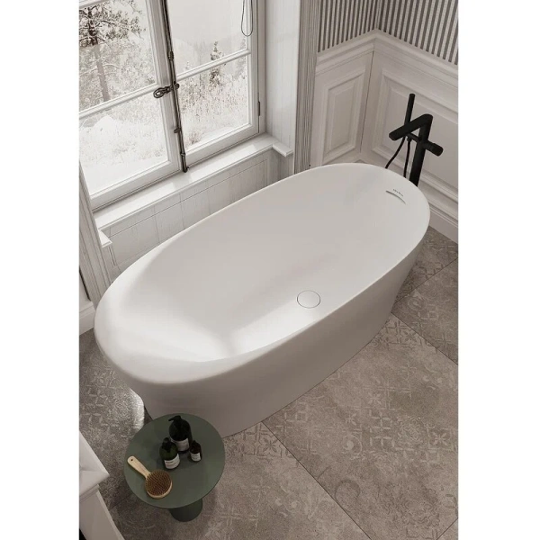 Ванна Allen Brau Krion Neo 2.35001.21, 170 х 80 см, искусственный камень, цвет белый матовый (детальная фотография)